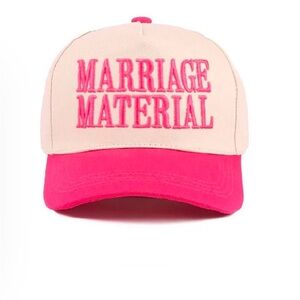 Marriage Material Pink Fuchsia Trucker Hat cap Adjustable NEW 2 for $40
